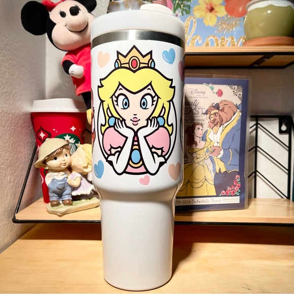 Custom made Nintendo Super Mario Bros Tumbler 40 oz tumbler with hand carry hand - Picture 7 of 15